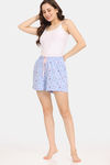 Rosaline Joy Sticks Knit Cotton Shorts (Pack of 2) - Blue Purple — thumbnail 10